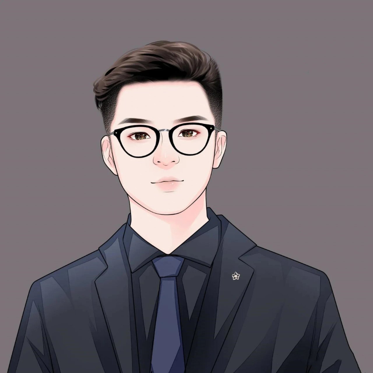 手绘职业漫画头像,男士必备 简单帅气男生手绘漫画头像,让更多的人