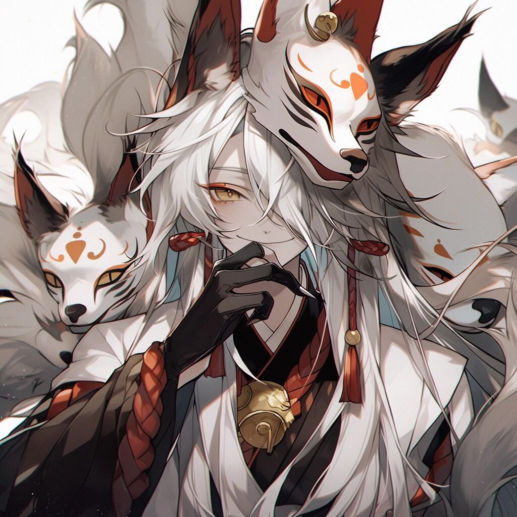 狐狸来了!狐妖少年系列头像,阴阳师风格