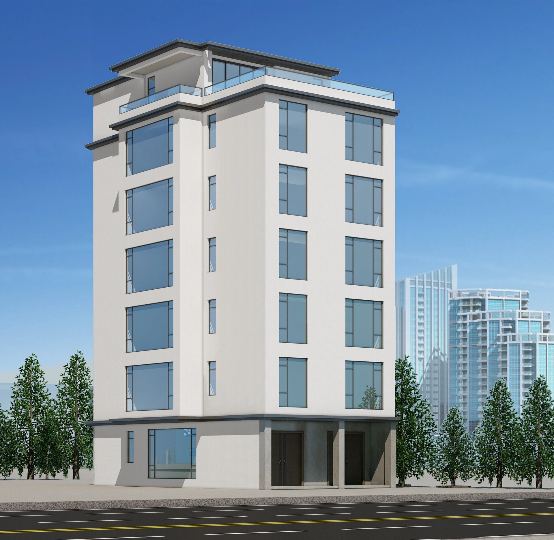 六层半自建房外观设计 私宅外观设计方案