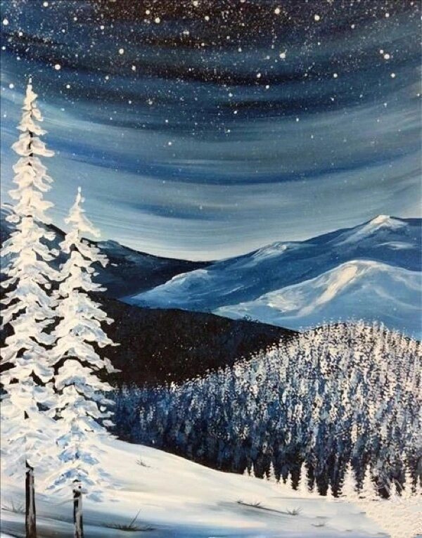 水粉画素材|丙烯风景|水彩风景|色彩风景画