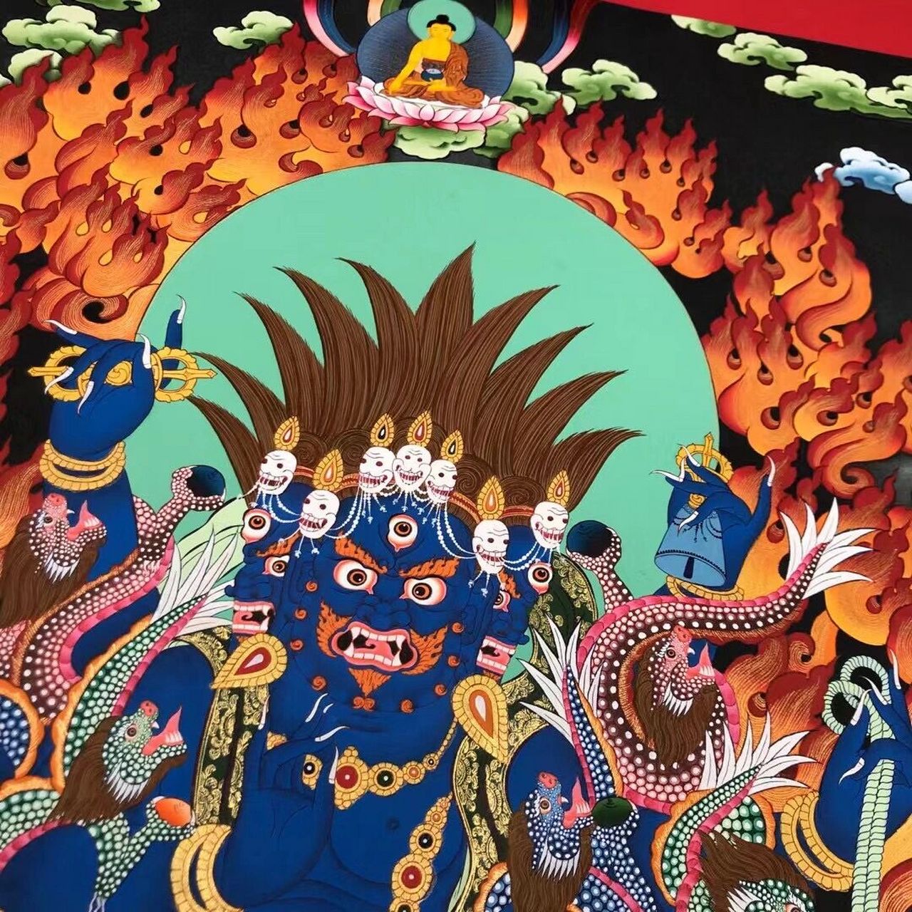 9899唐卡《秽迹金刚》 9899 稀有题材 :《秽迹金刚》收藏精品