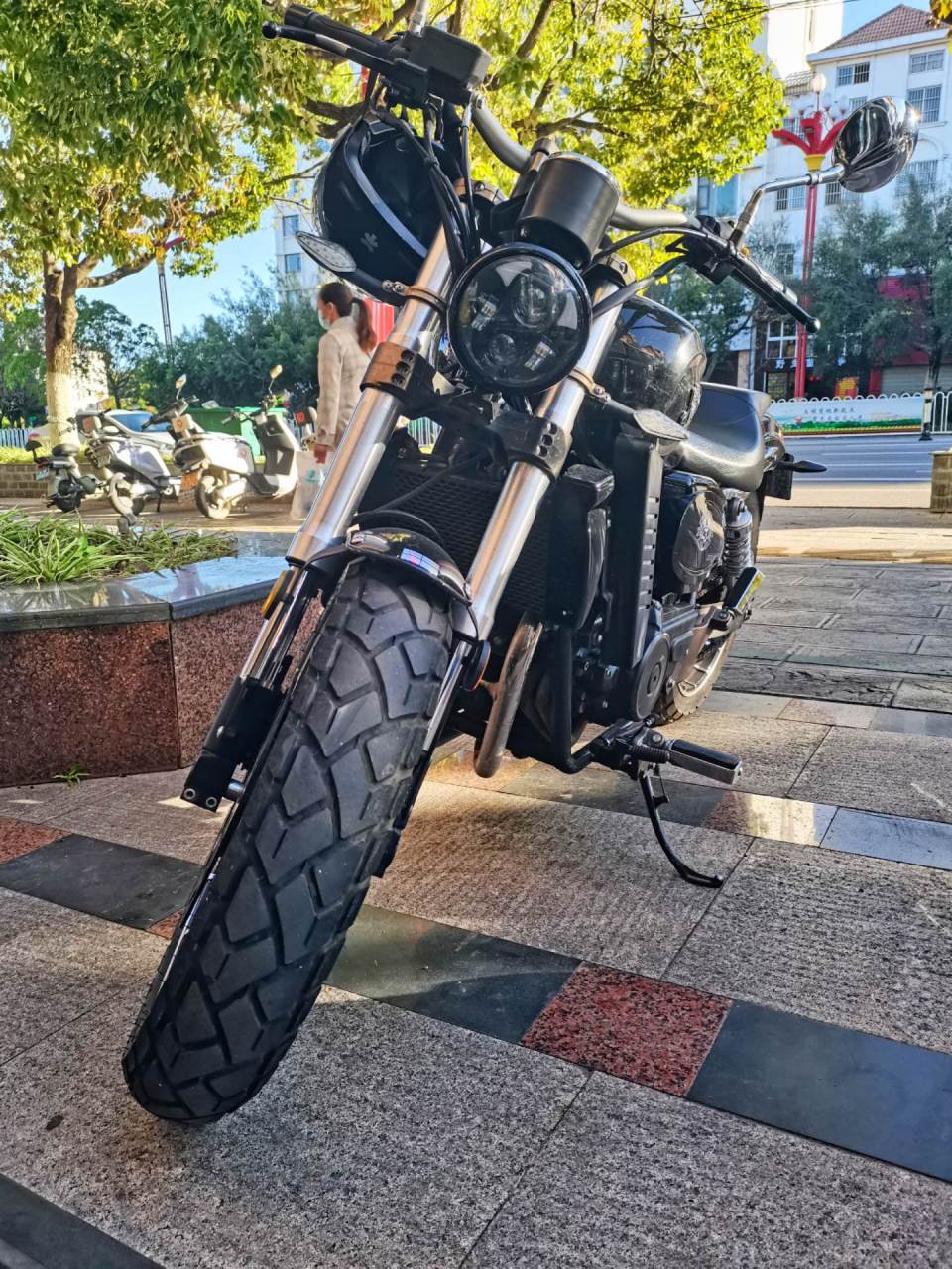 二手摩托车 18年差几天奔达400美式巡航车型,马蹄声足,一张电动车价