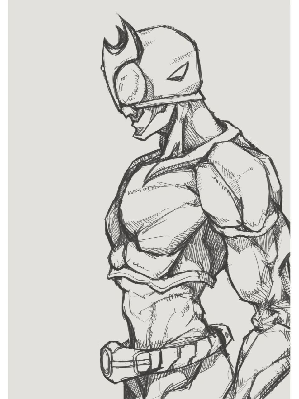 假面骑士空我随笔线稿 #画画# #插画# #procreate# #随笔# #假面骑士