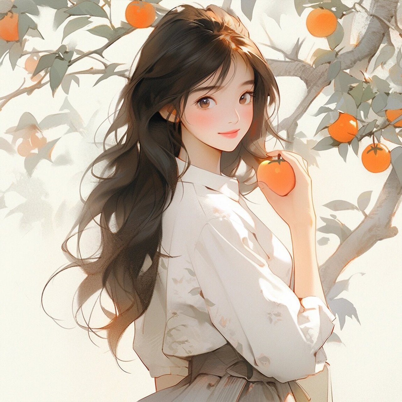 女生头像|好运buff柿柿如意的女生头像 美好生活 柿柿如意