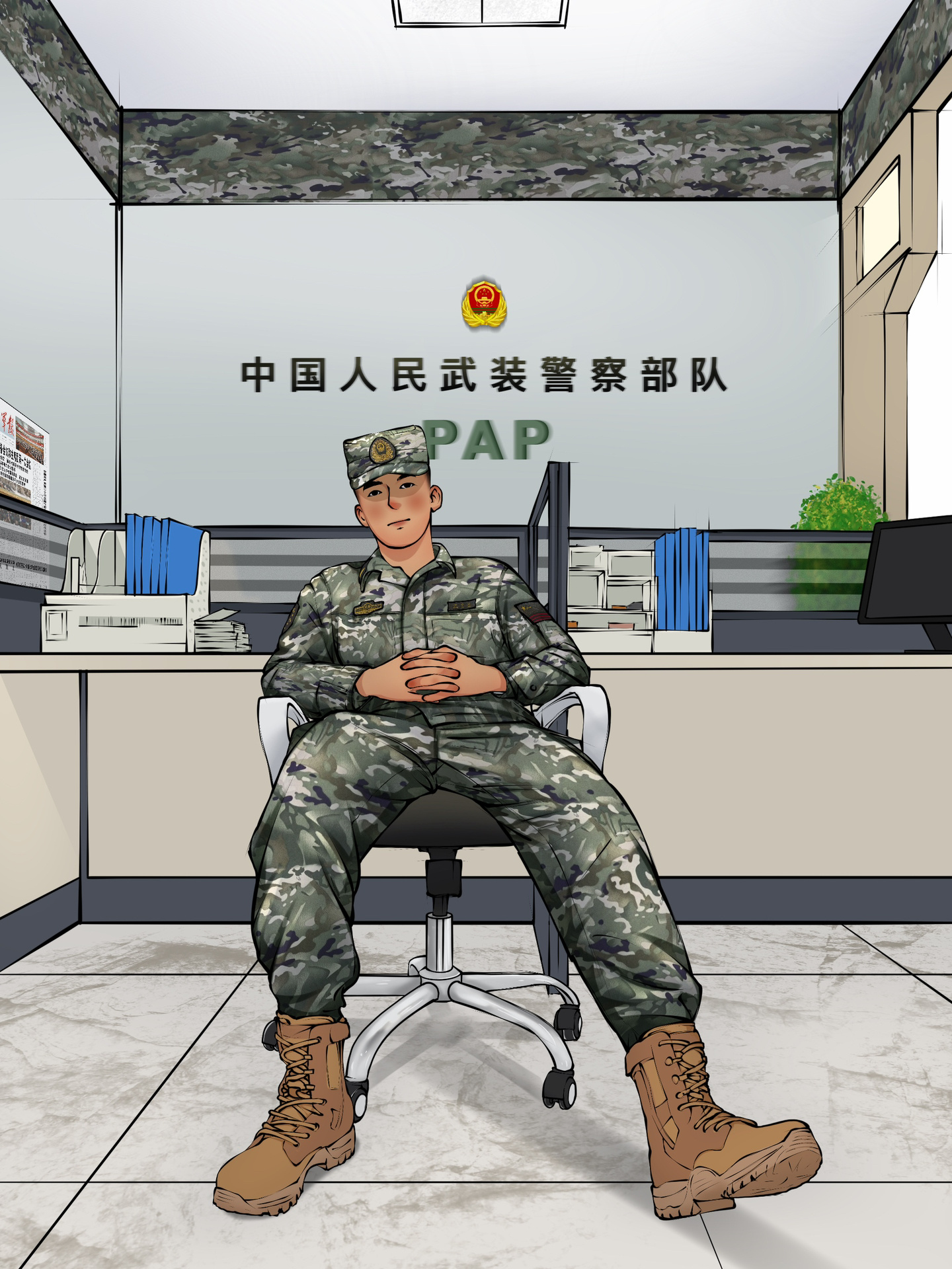 武警画图片大全图片