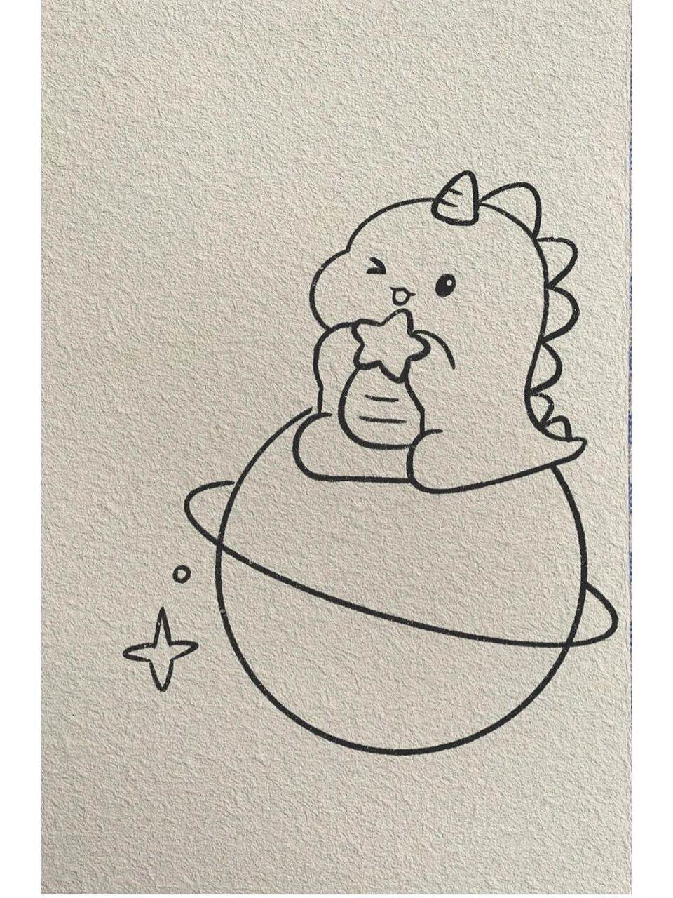 可爱小恐龙简笔画