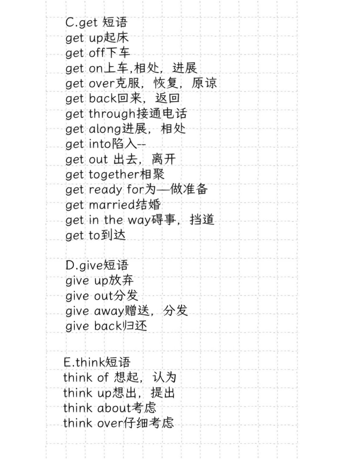 英语短语归纳合集