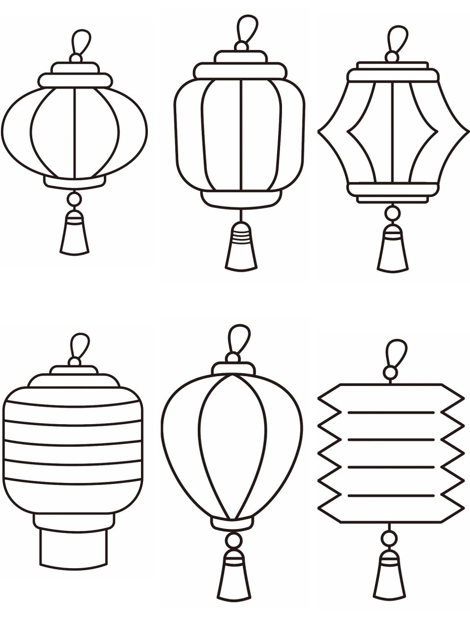 灯笼绘画图片大全简单图片