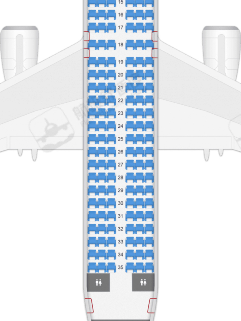 国航a320最佳座位图图片