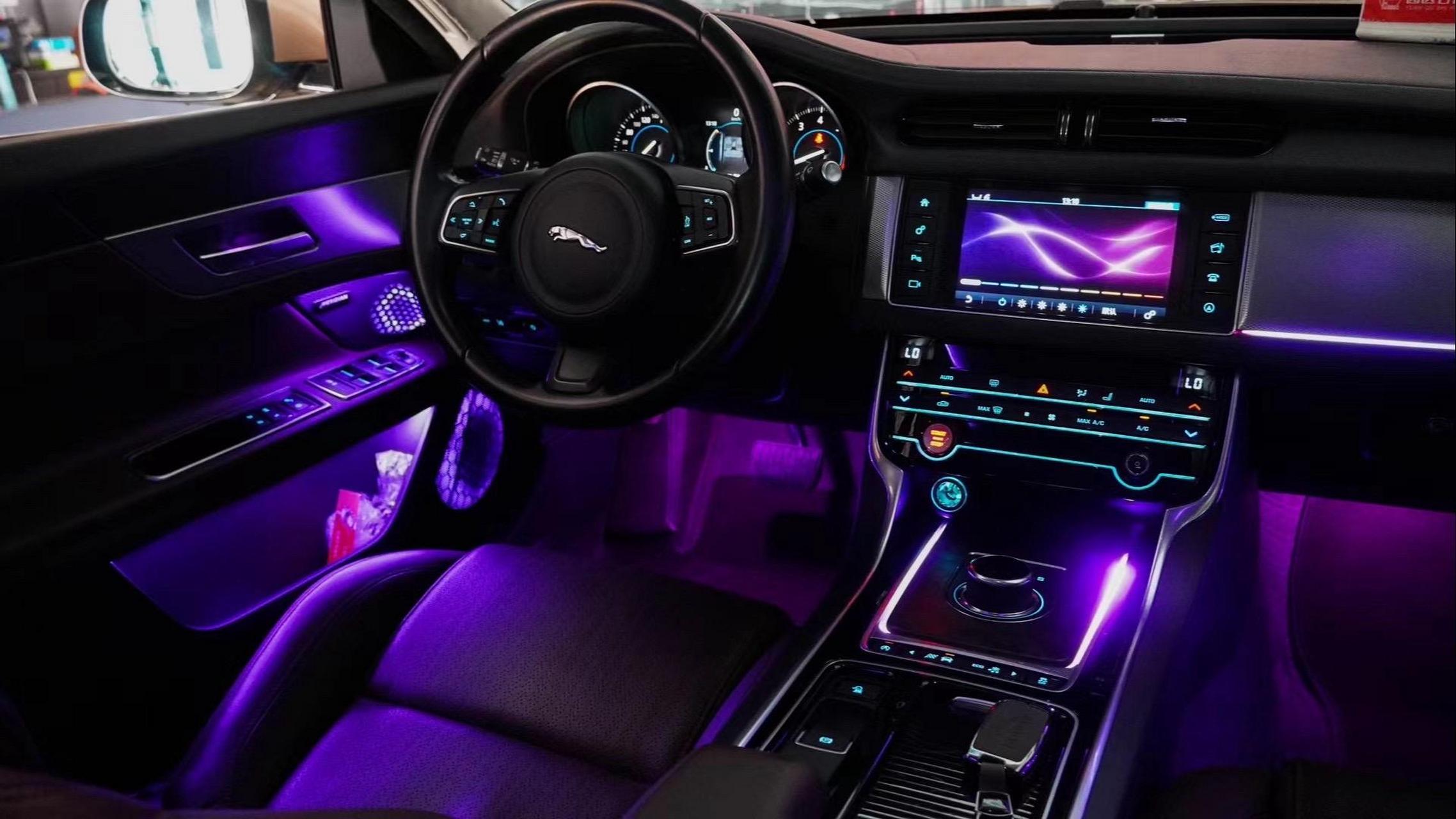 捷豹xfl升级专用十色氛围灯