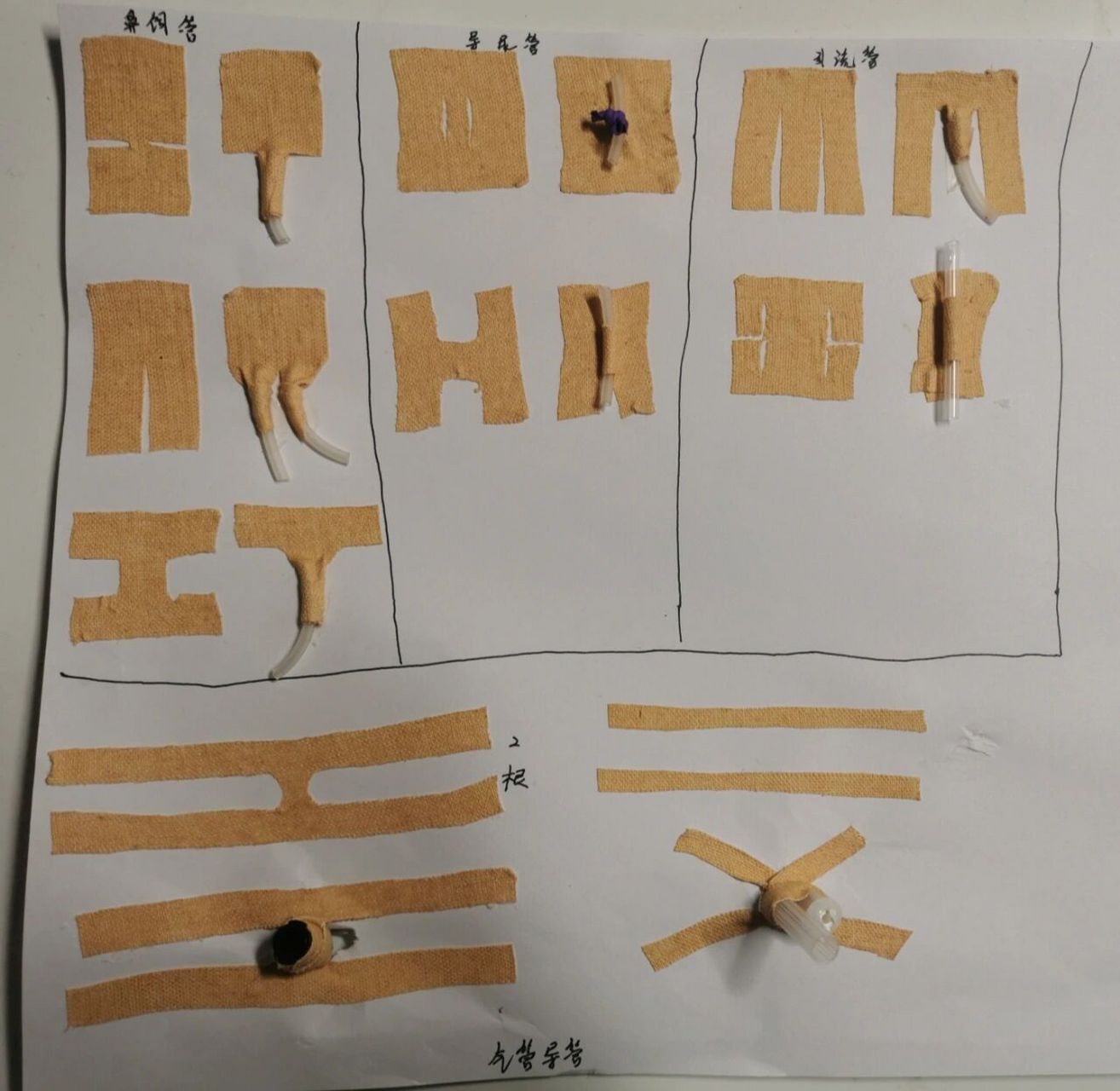 各种引流管,气管插管固定法～ 陪我家小朋友做手工的产品～   -