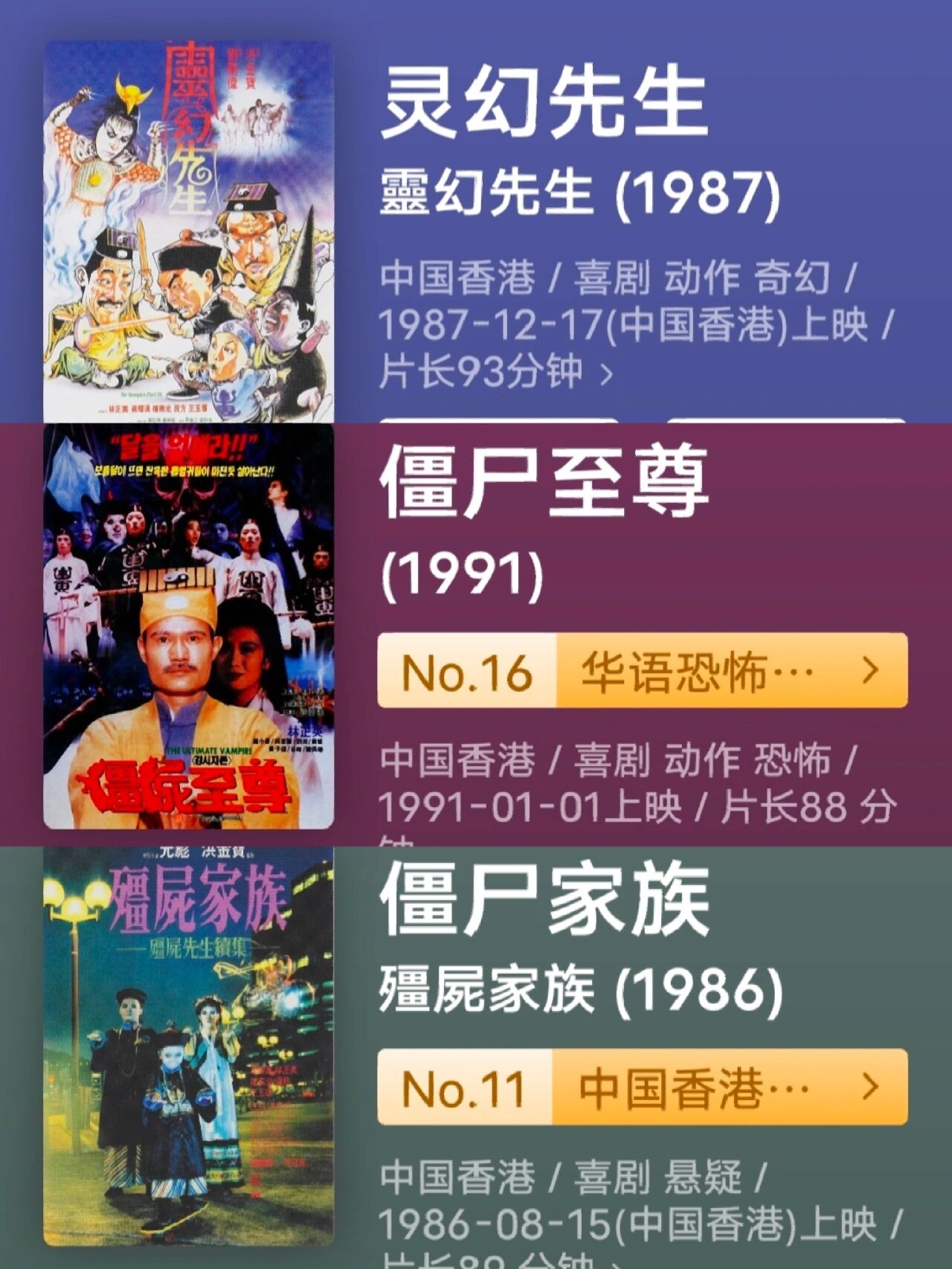 我小时候家里还有林正英鬼片的光碟,从小看到大,几乎大部分我都看过