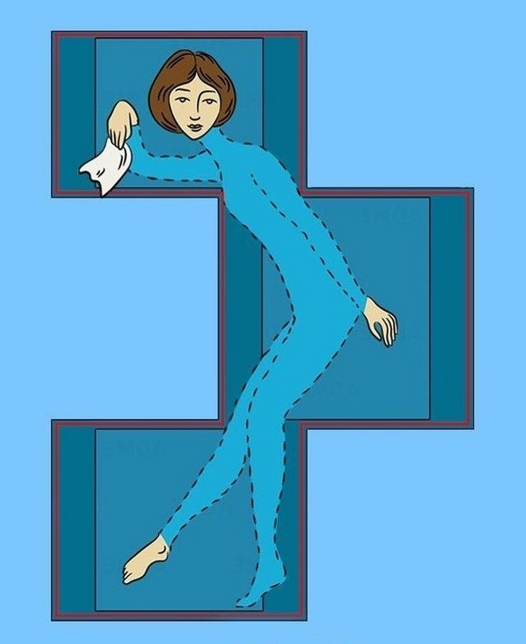 魔术揭秘:人体切割术 这种魔术需要道具 技巧: 盒子通常是特制的,里面