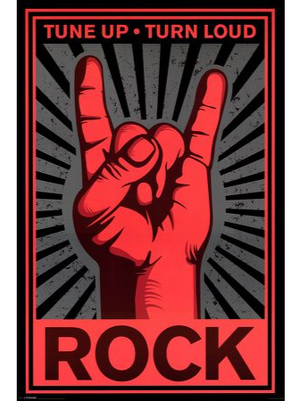 摇滚手势(rock and roll sign): 摇滚手势最常见的形式是一只手的