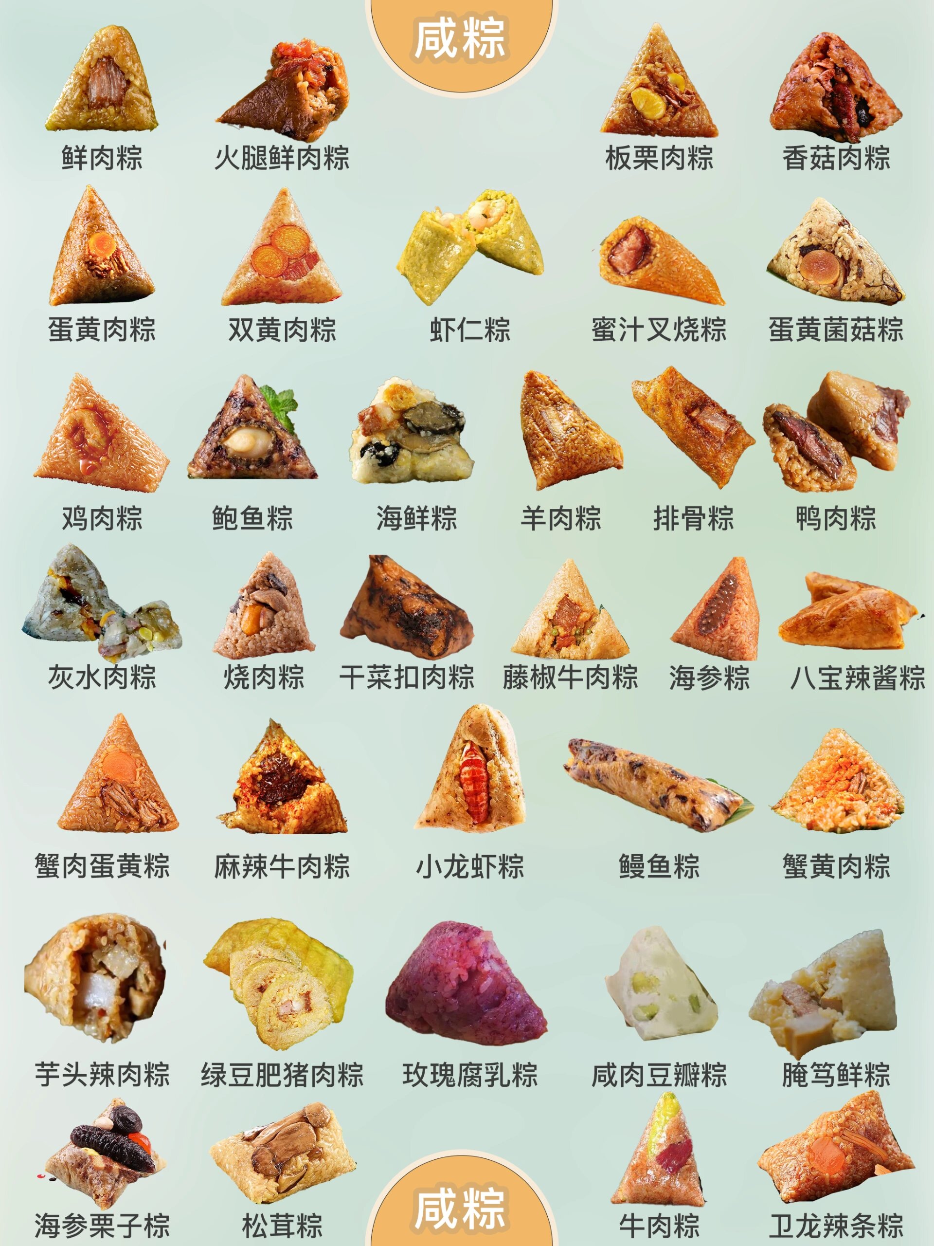 端午粽子口味盘点