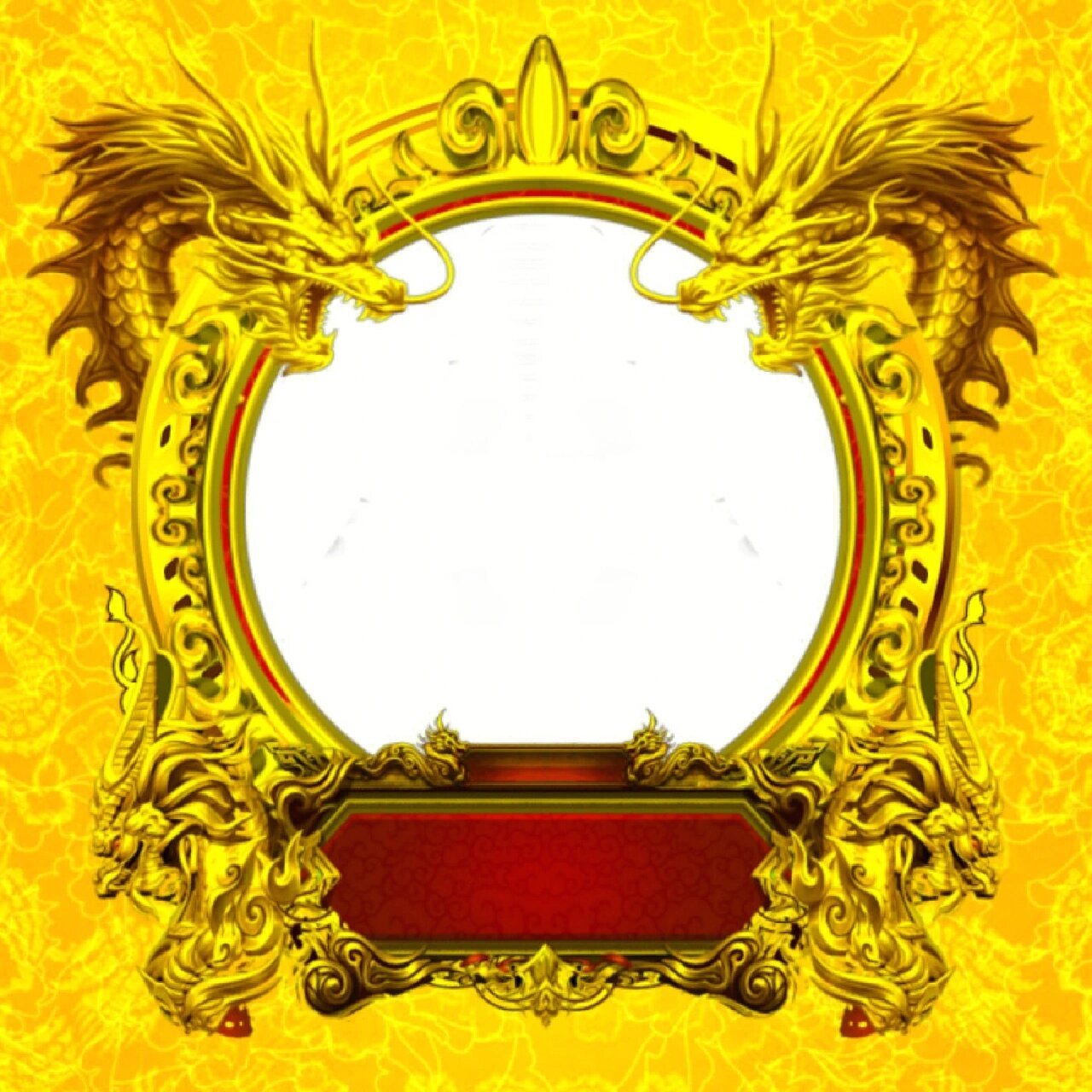 龙头像框png免抠素材 #头像# #免抠素材# #png素材# #素材# #素材分享