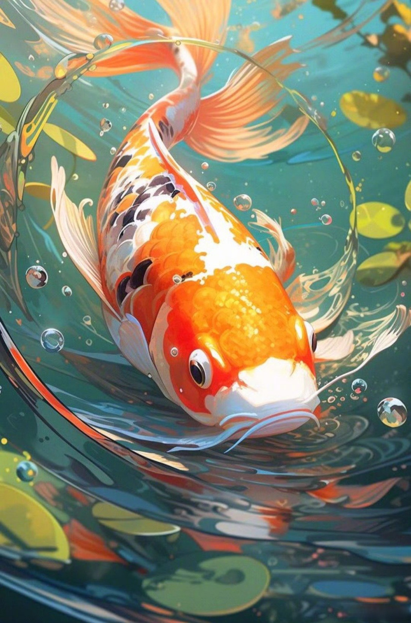 秋日好运派送# 锦鲤跃然眼前,好运连绵929292