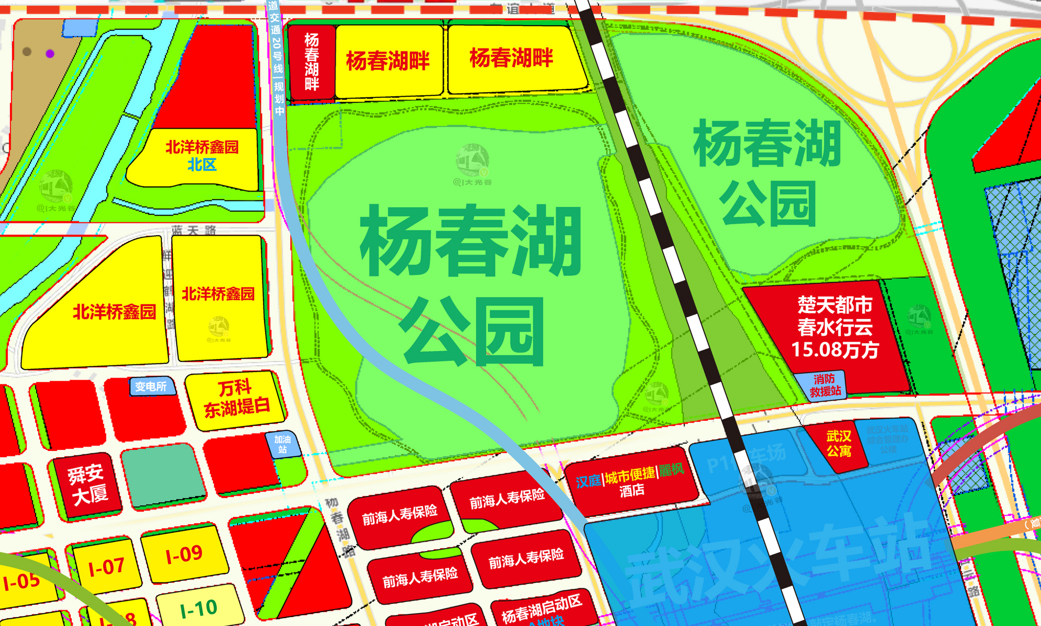 9月21日,洪山区在留言板回复网友时称,杨春湖畔商业体建设事宜目前
