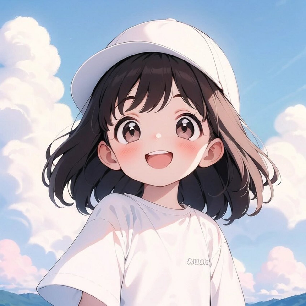 动漫女生头像|敲可爱的鸭舌帽女孩97