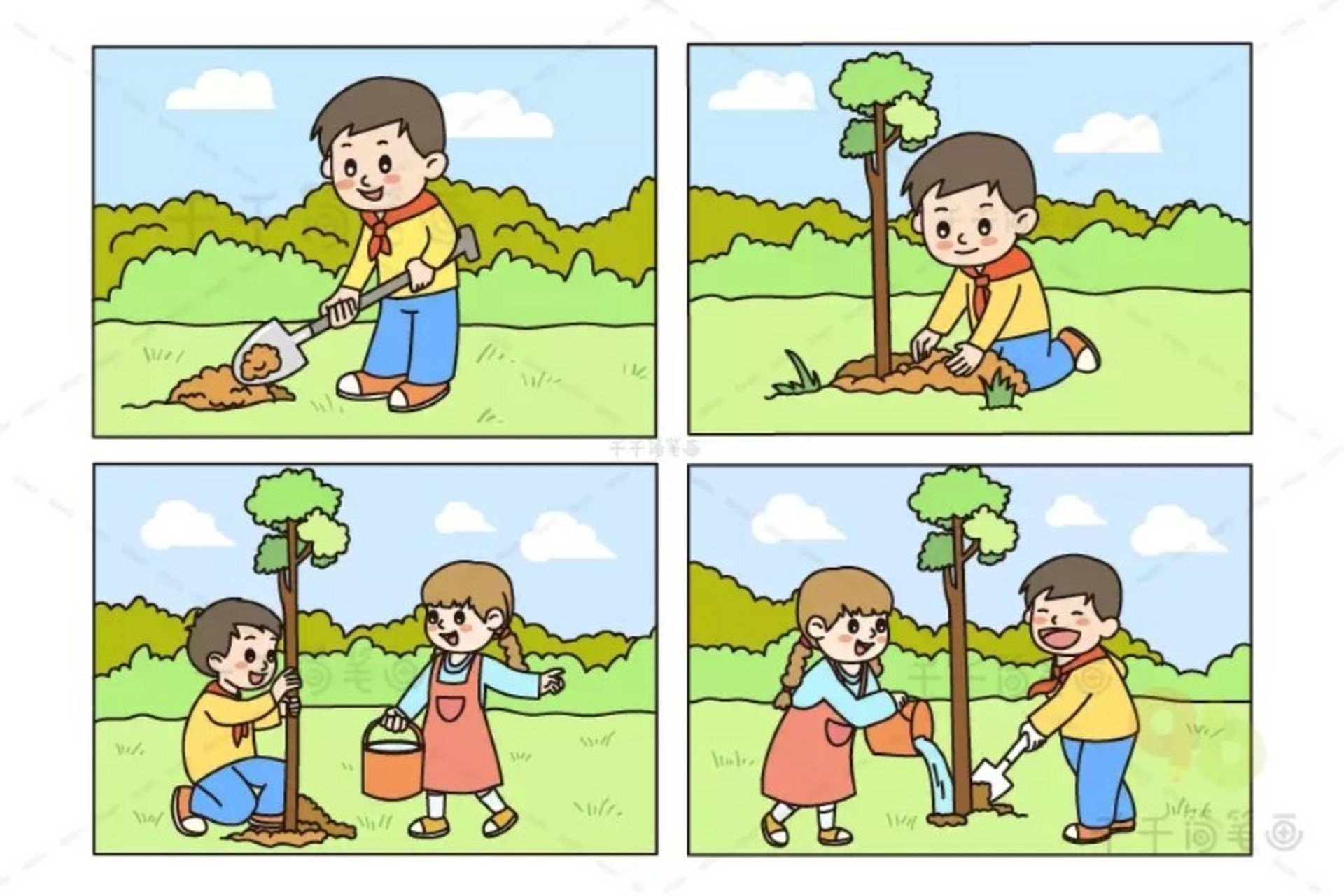 一年级看图写话图片
