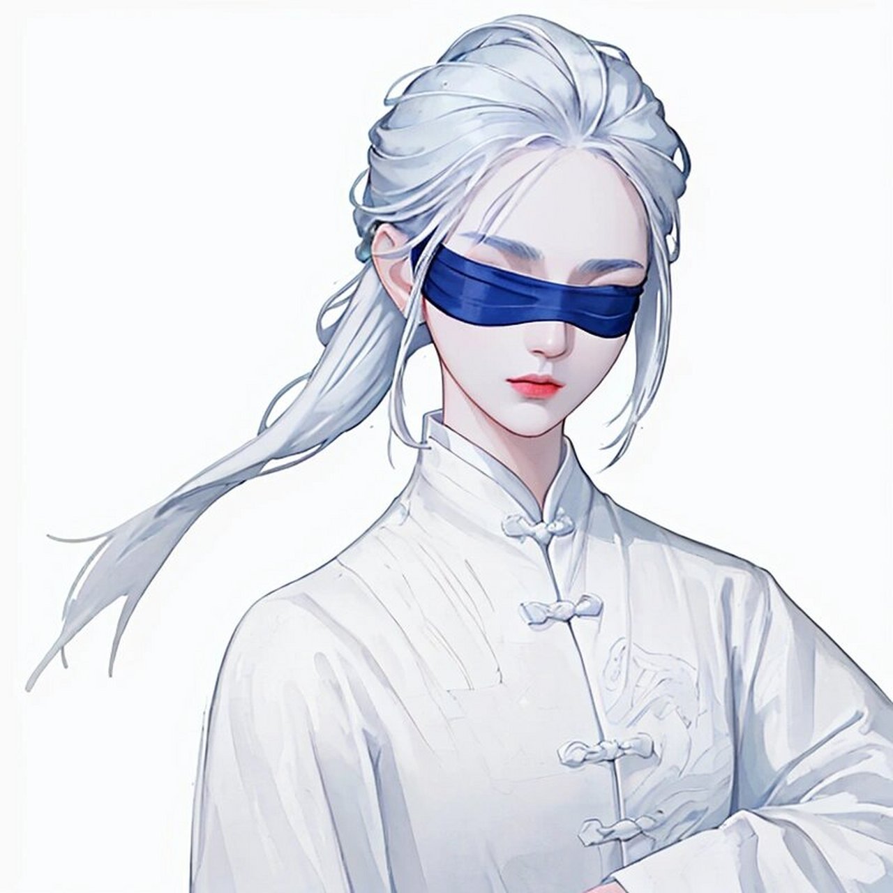 ai绘画有点东西# #国风# #国风头像# #蒙眼# #女生头像# #小众头像