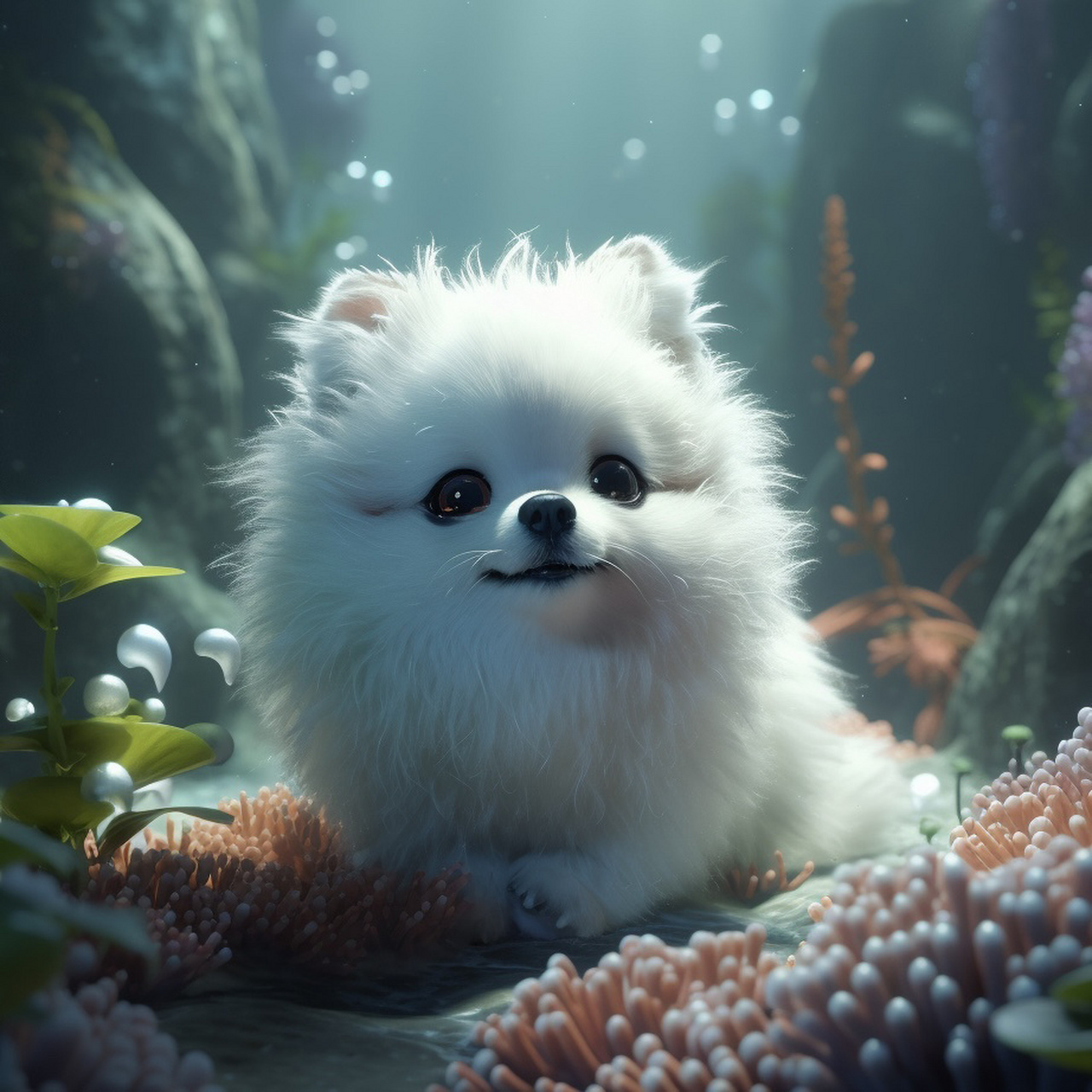 爱潜水的小狗人鱼|这崽人鱼届也是一段佳话 又憨又可爱