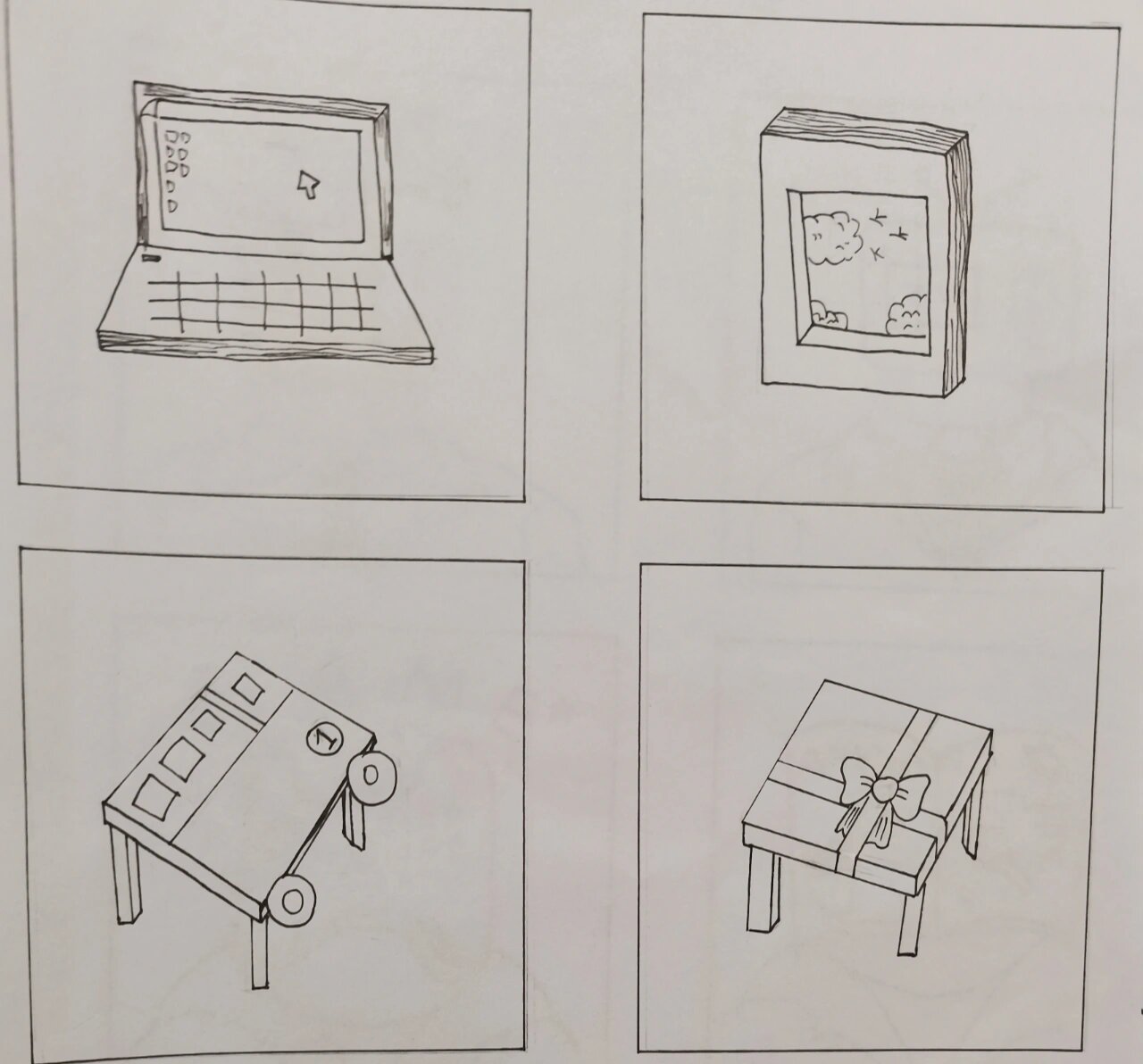 桌子和书的联想