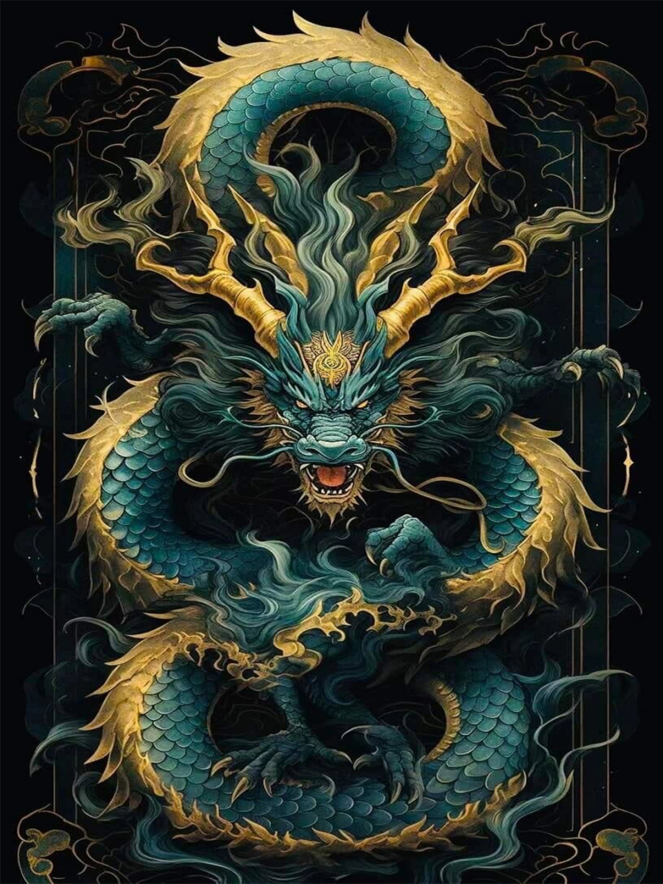 中国龙霸气图片来啦!简直燃到爆炸!🔥  小伙伴们,快来看啊!