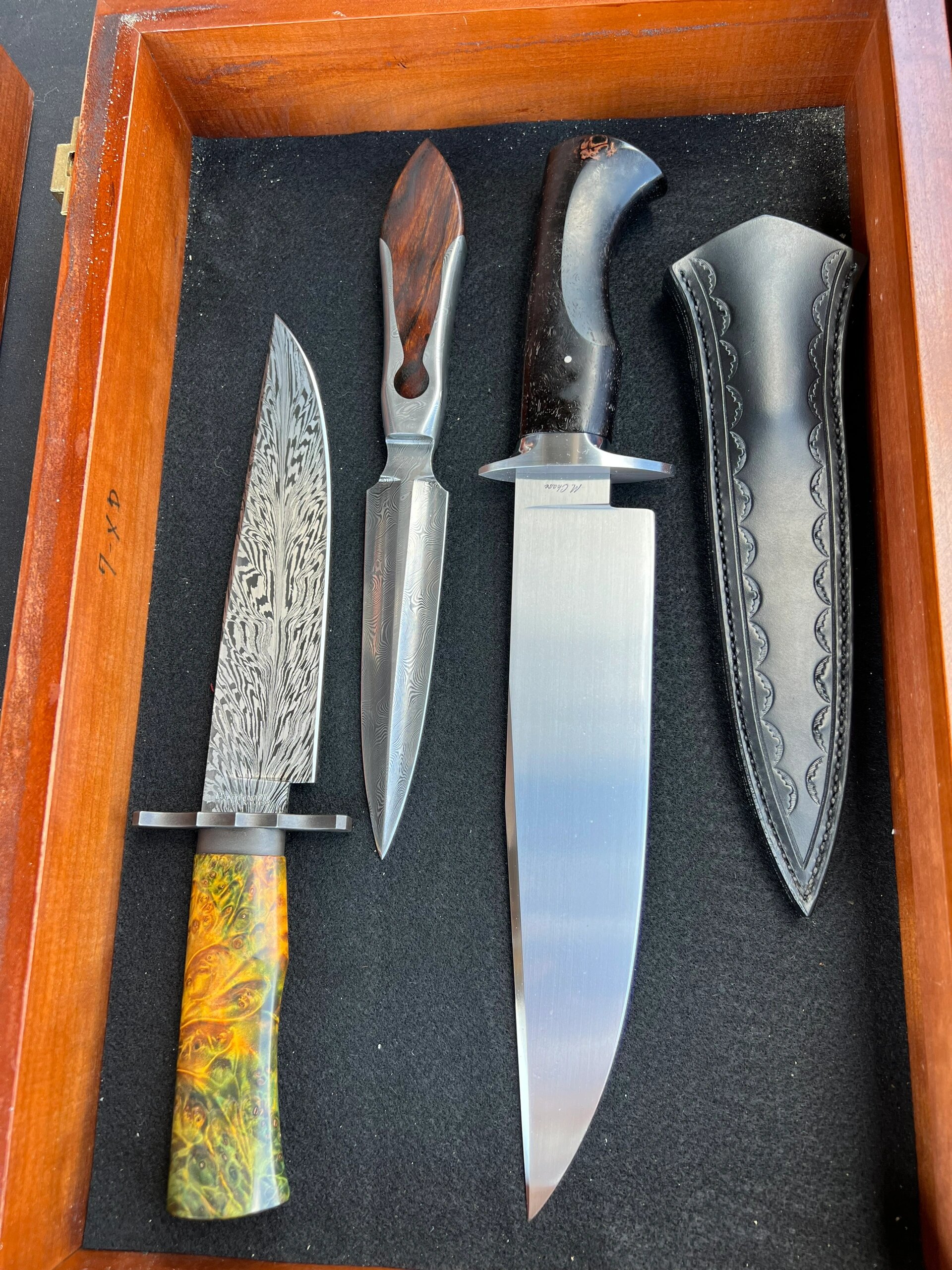 遇见手工制作的大马士革钢刀