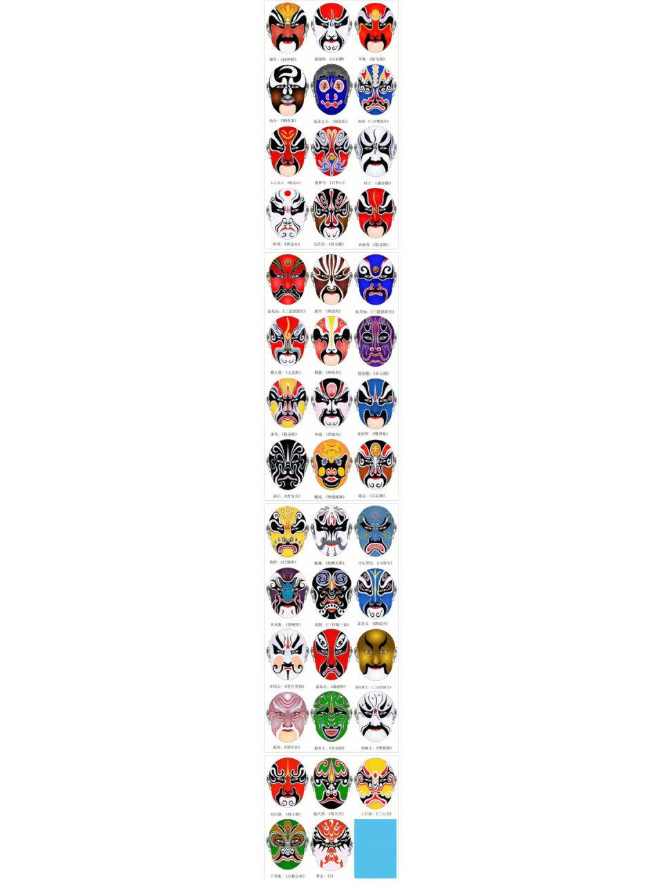 国粹京剧脸谱大全