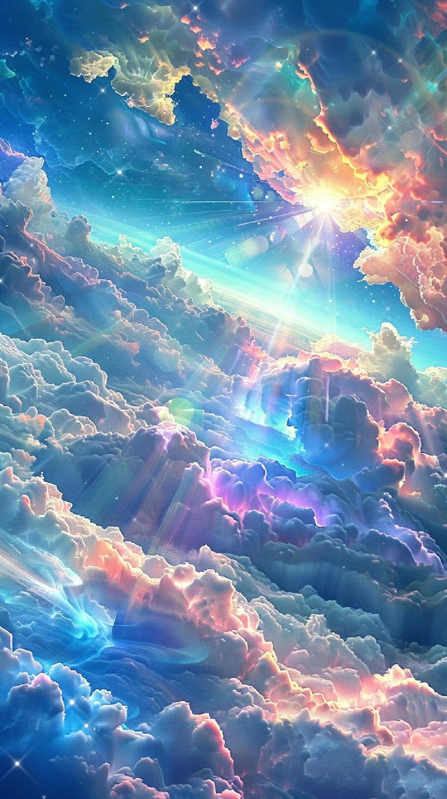 炫彩天空 这么美丽的天空,当然要给我可爱的女孩们.