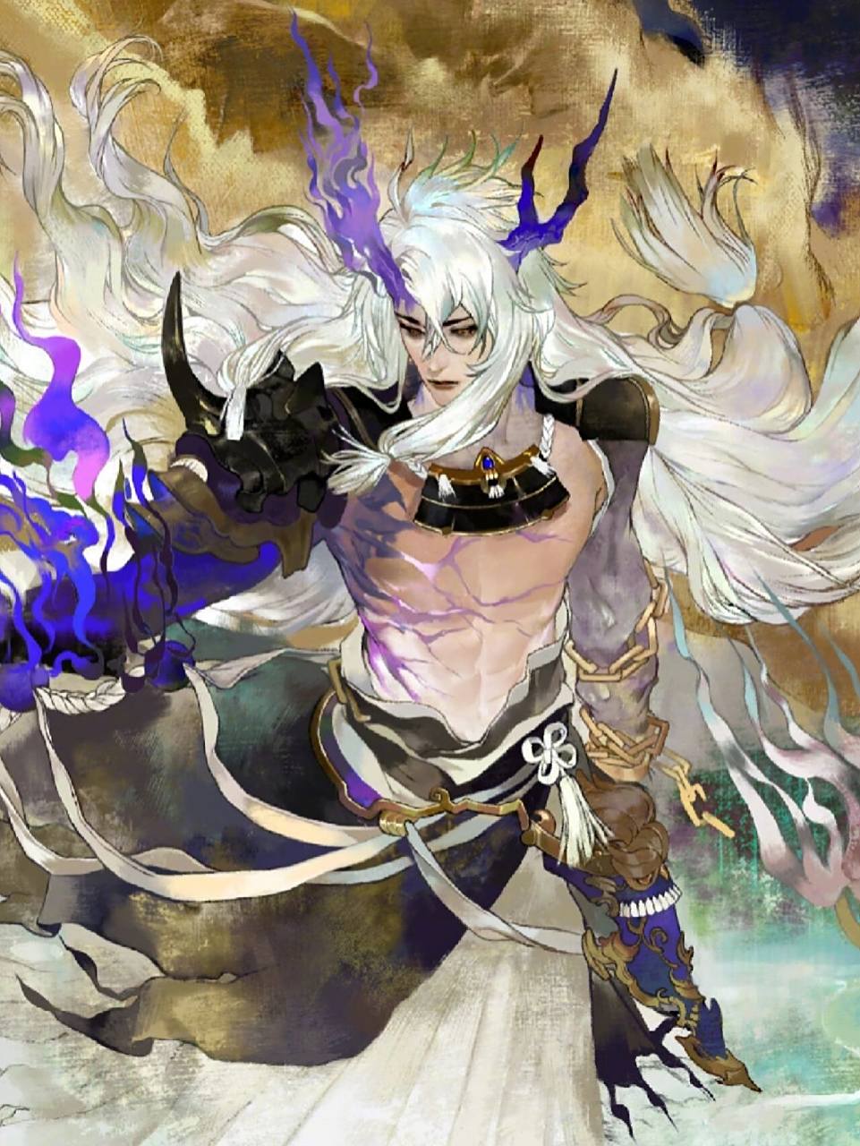 阴阳师插画|9595炼狱茨木童子9595 呜呜呜苗苗!茨苗苗!