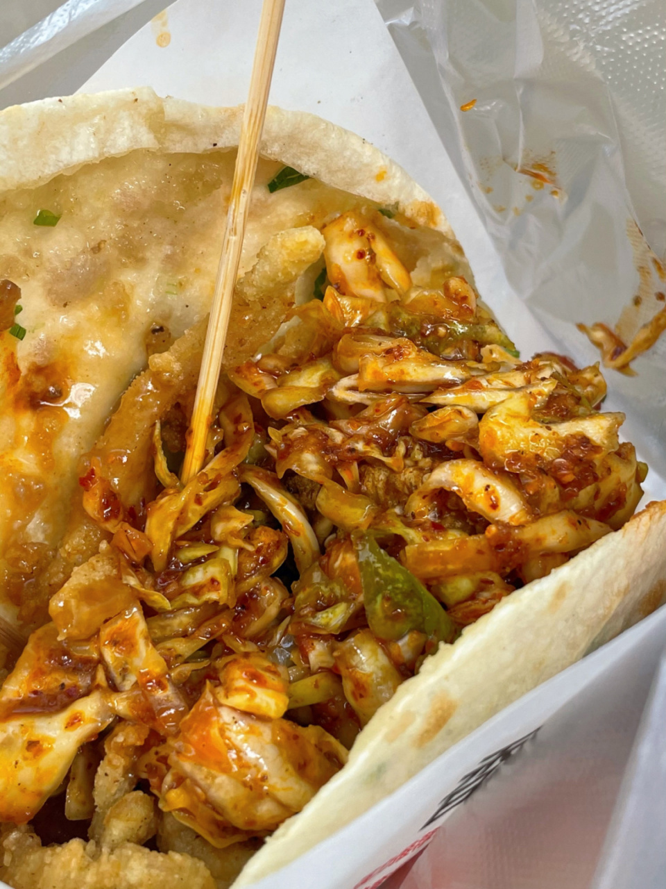 绍兴必吃美食|解放南路口的香酥鸡烧饼97 99卢记小鲜肉香酥鸡烧饼