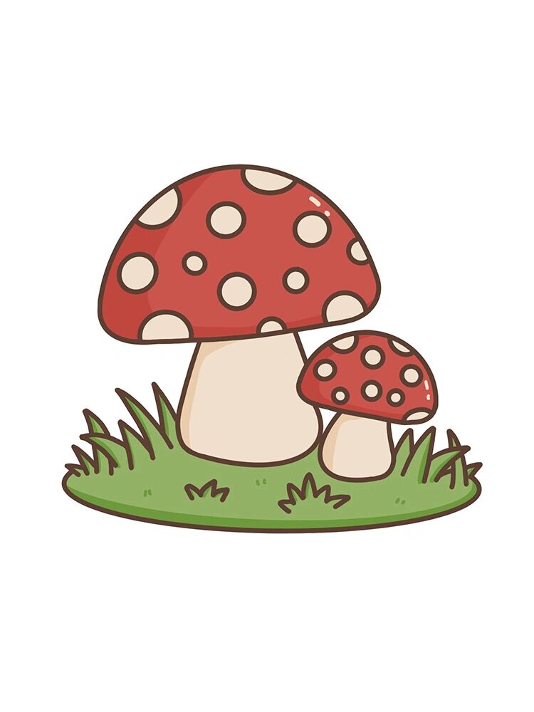 可爱的小蘑菇简笔画
