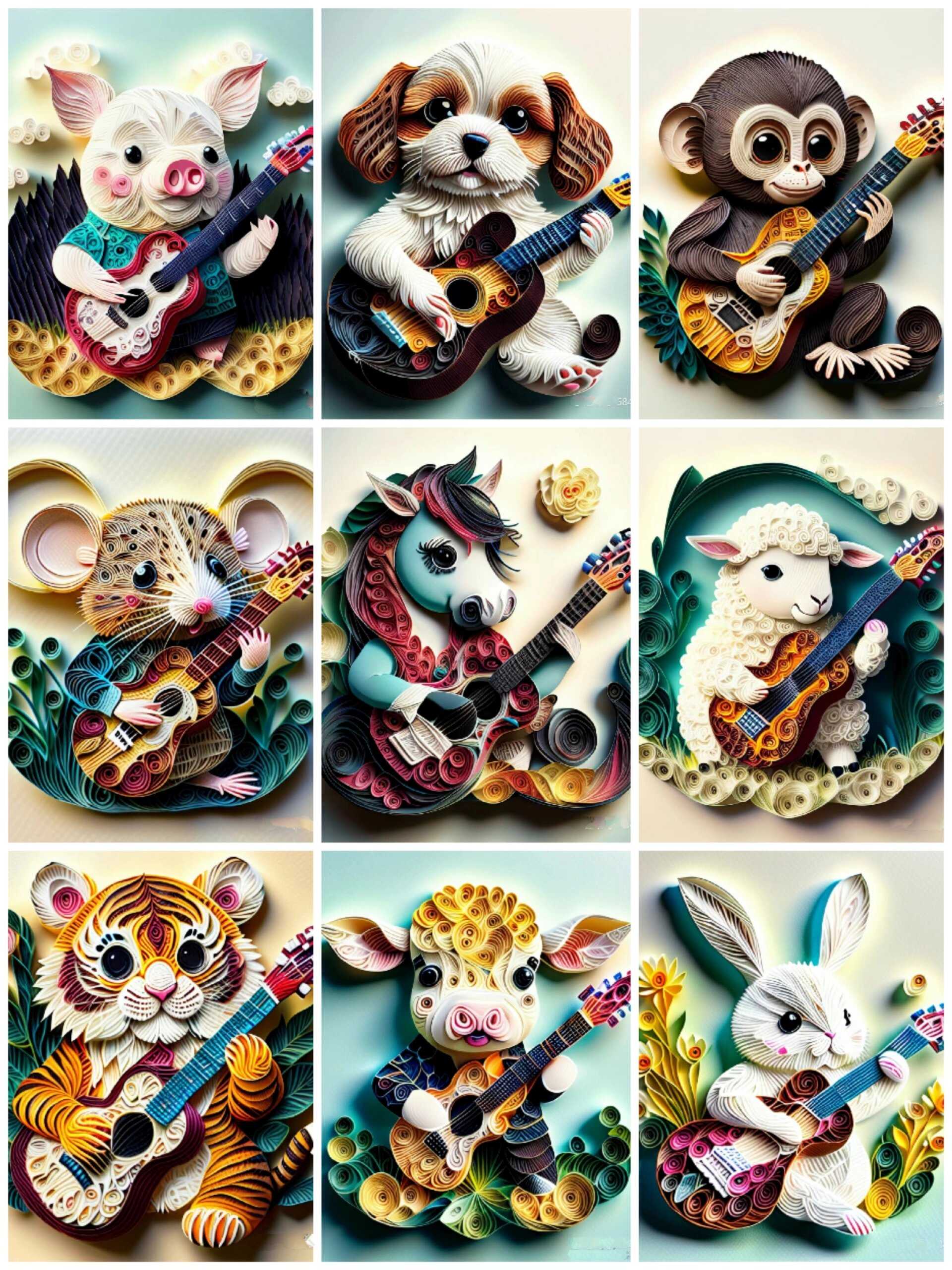 衍纸艺术之音乐达人