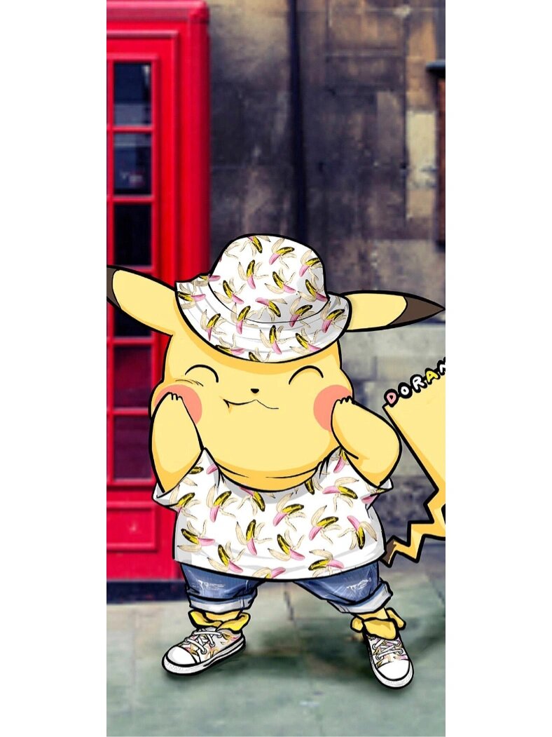 皮卡丘潮服壁纸来咯 让我们来数数 皮卡丘 穿了多少套衣服吧