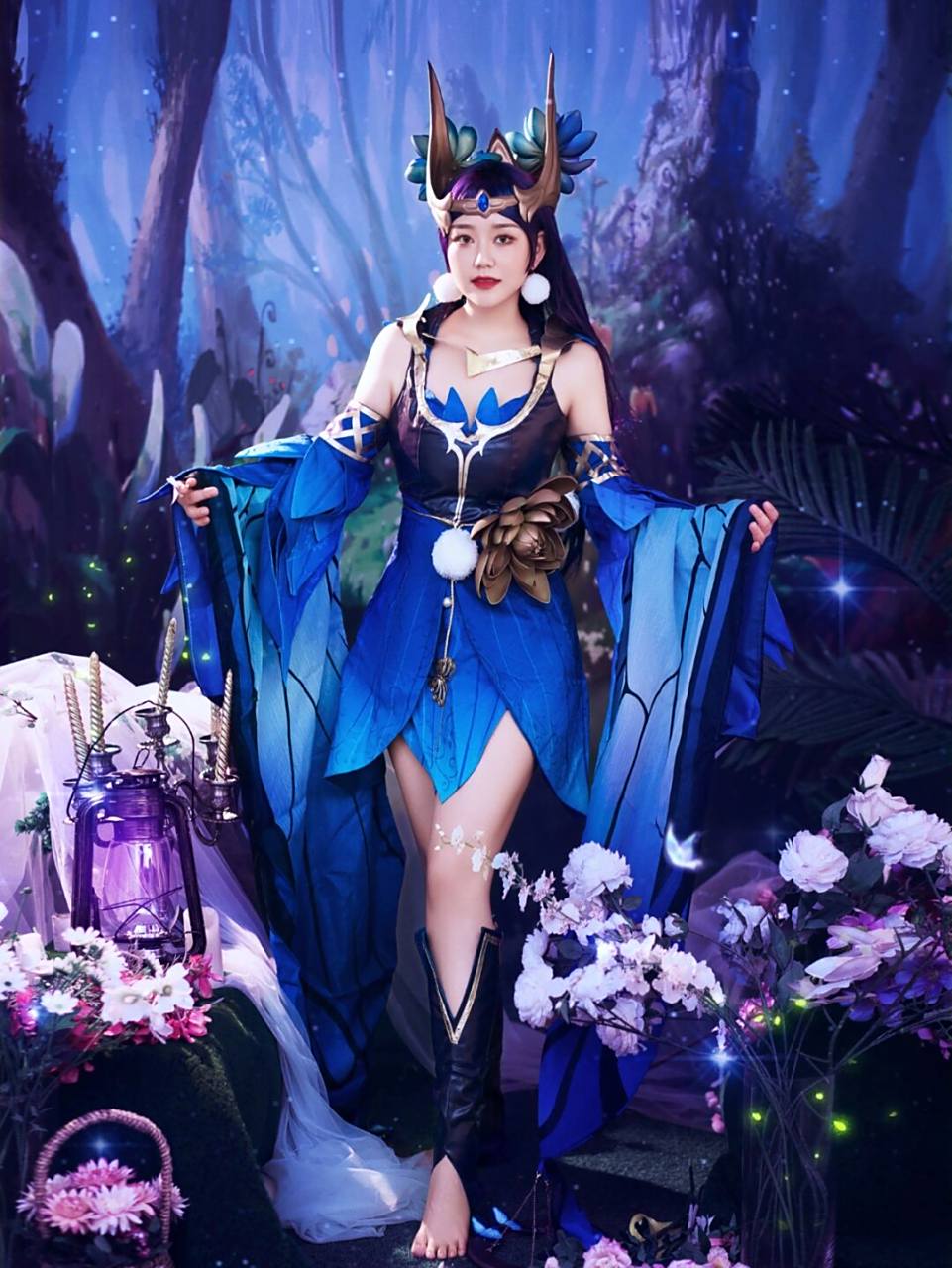  cos系列写真|遇见神鹿和王者荣耀绝美瑶瑶遇见神鹿万物有灵生生不息