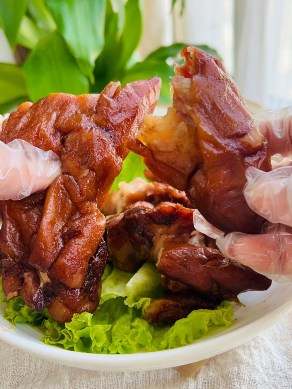 回家只看到骨头的虎皮猪蹄|终于吃上了6015 上次没吃上的猪蹄我又