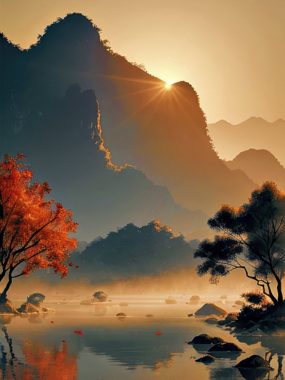 治愈系手机风景壁纸—秋景 拿图请留痕,需要原图请私信,免费送.02