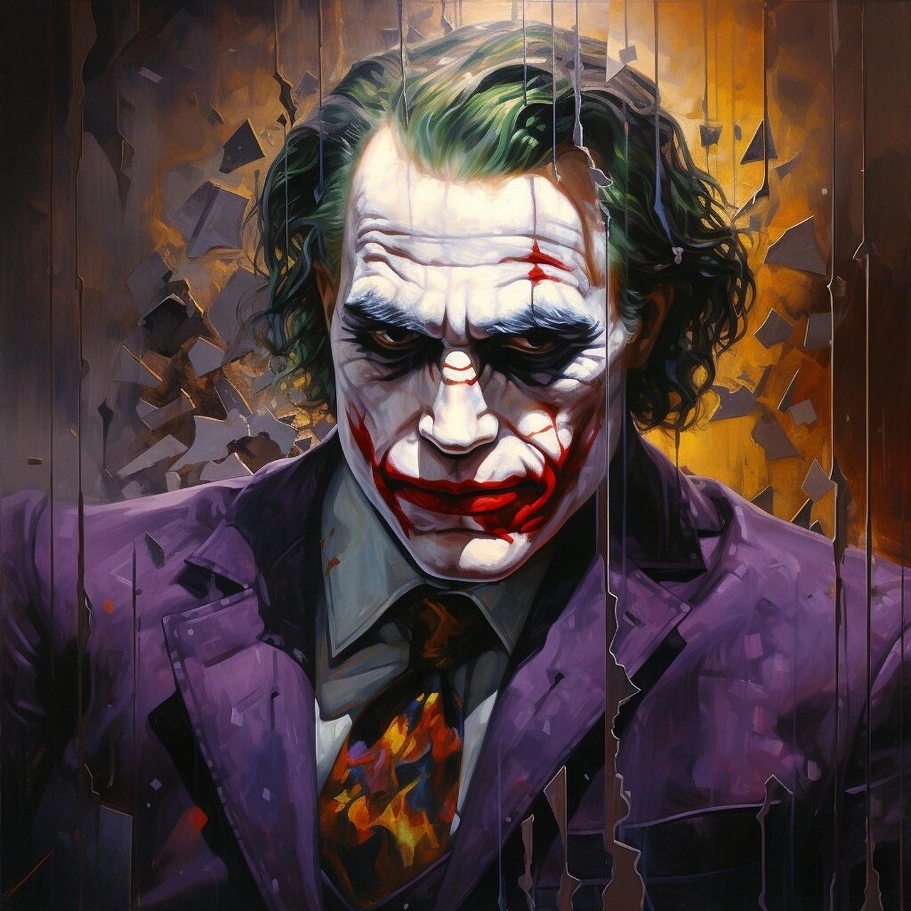 好酷的小丑07  头像丨壁纸94咒语分享 he joker, a villain from