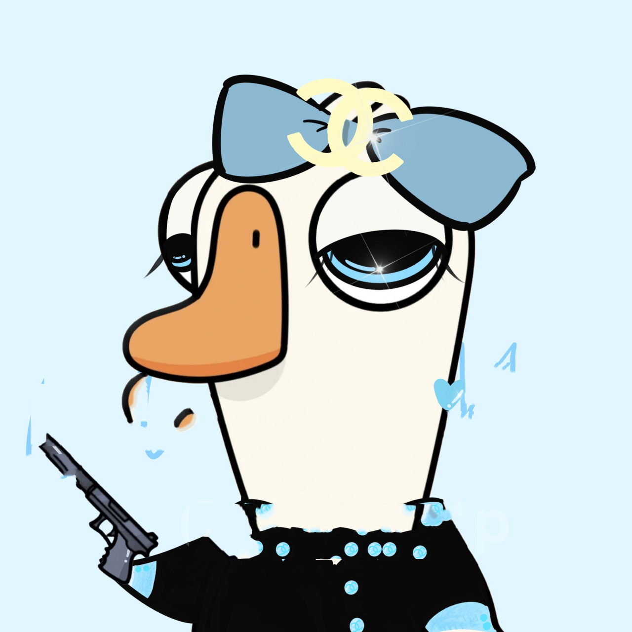 鹅鸭杀头像|铁好人小队 和我们一起走吧     画的是我和我的好朋友 没