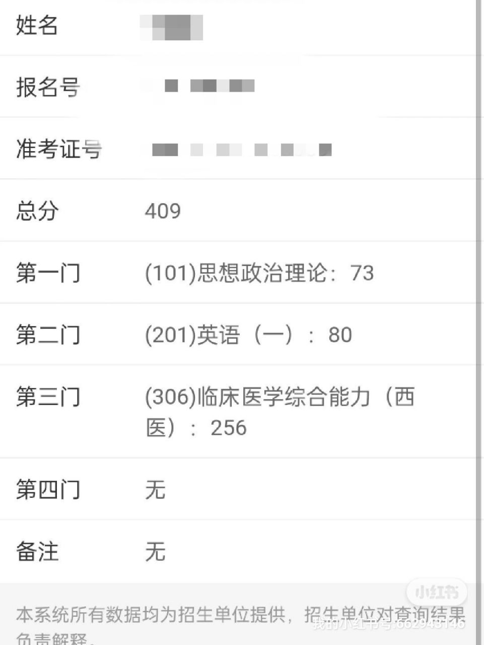 医学考研成绩单图片图片