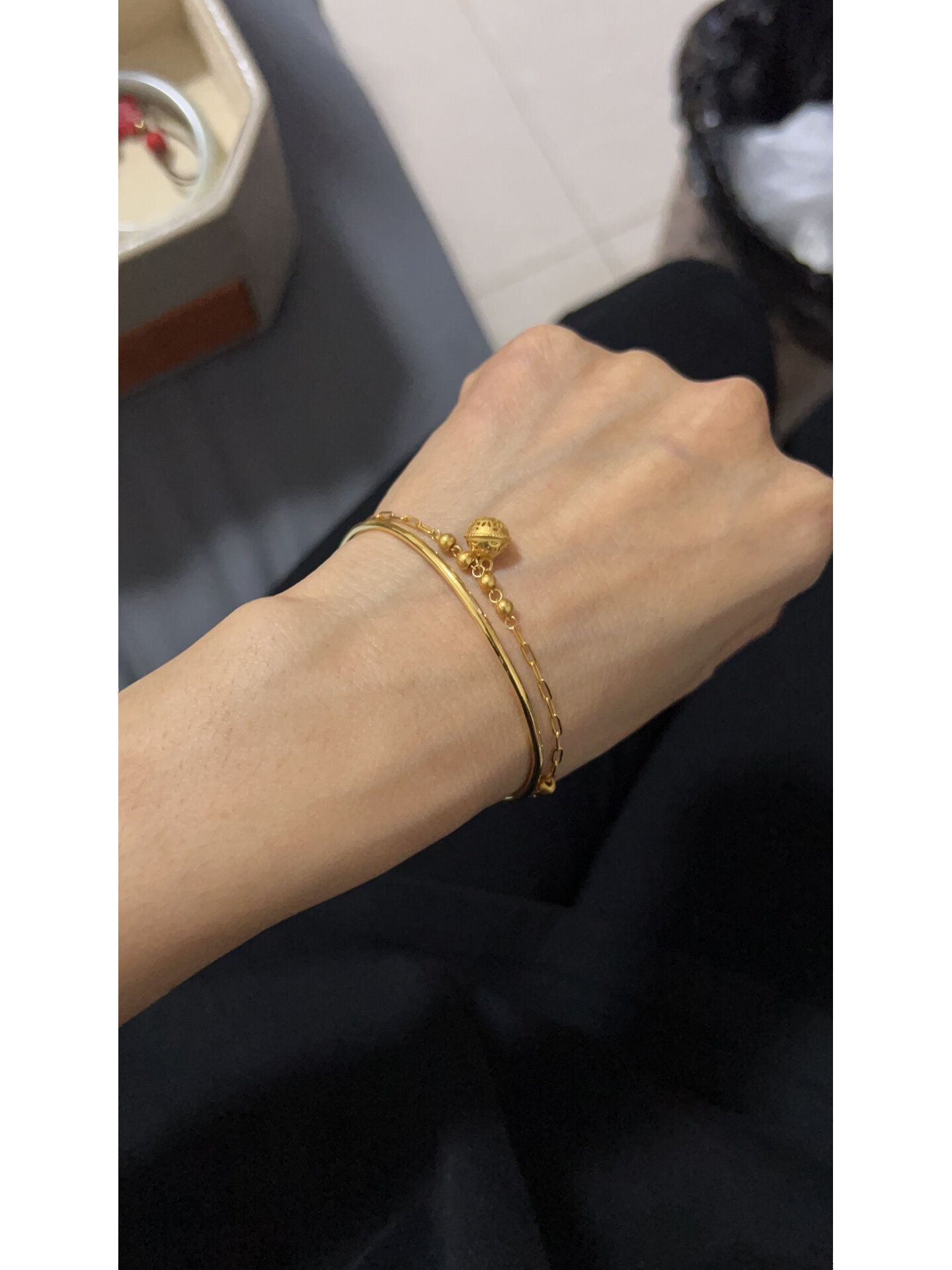 适合手腕小的金手镯只有十克