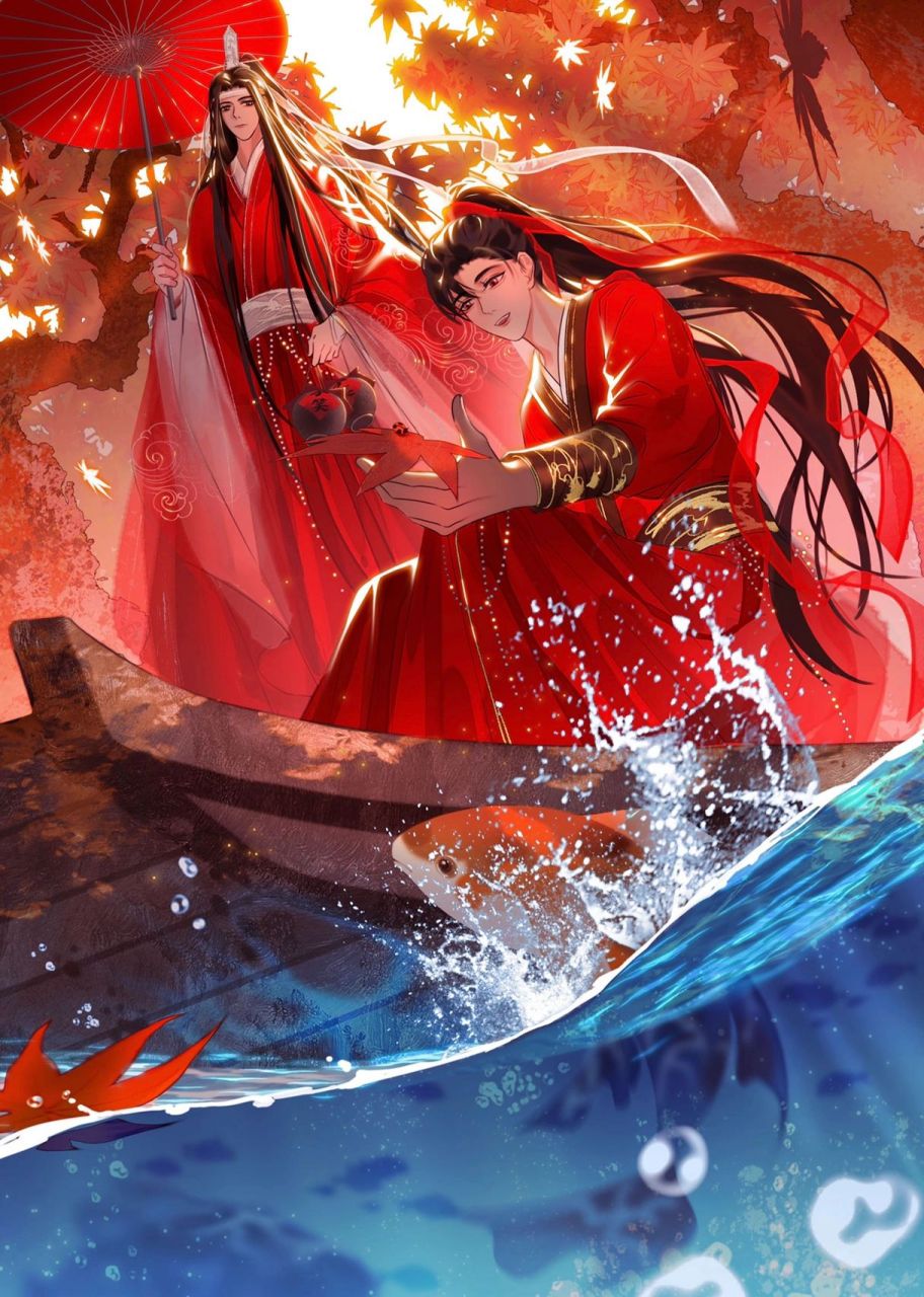 忘羡婚服第二弹! 第一张图真的很惊艳! 汪叽穿红色真好看.嘿嘿.