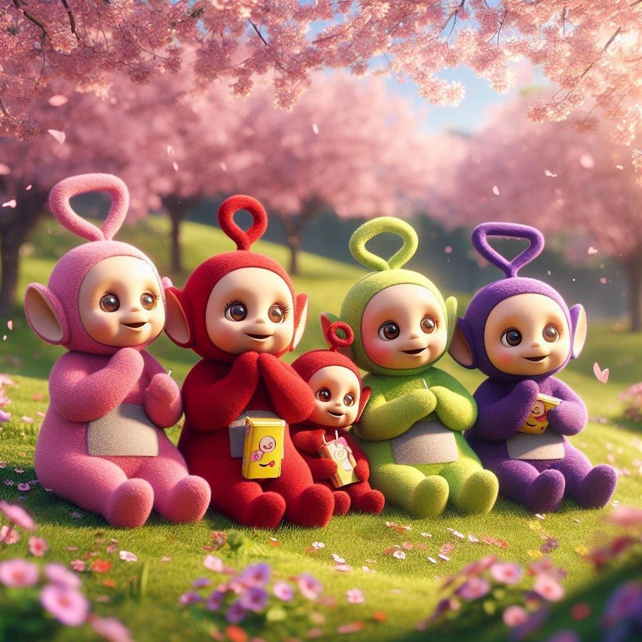 天线宝宝可喜欢春天了 祝你们春天愉快96