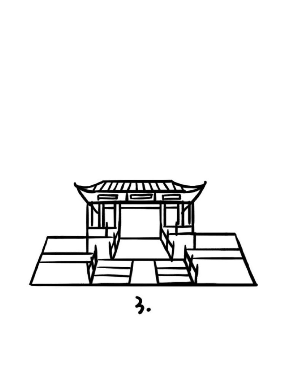 地标建筑简笔画教程41 一个小姐姐私信想看昆明金殿,今天来完成这个