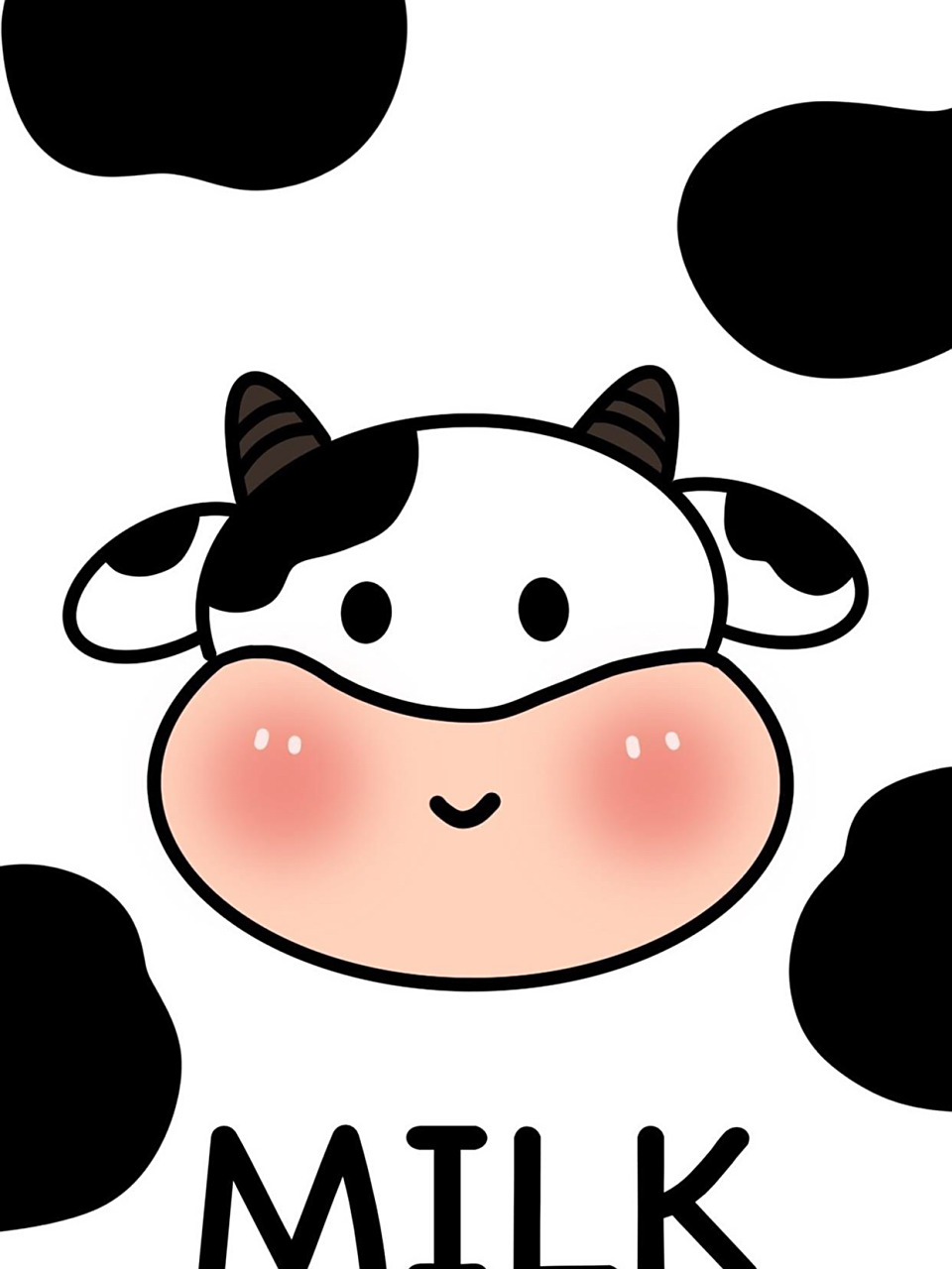 治愈系超可爱小奶牛卡通壁纸 宇宙无敌 超级好看的奶牛98壁纸来啦