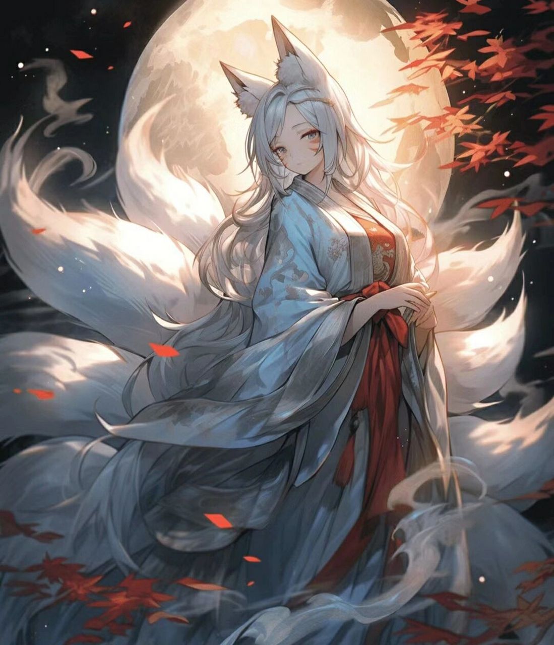 古风头像:九尾狐