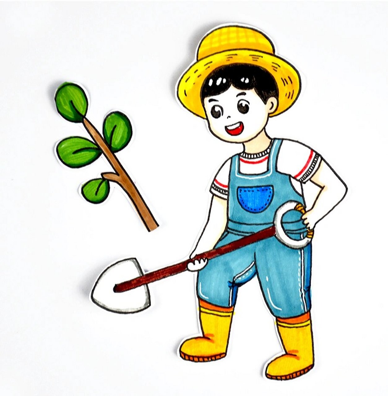 儿童画教程|植树节,一起去植树 【教学重难点】 98 ①了解植树节的