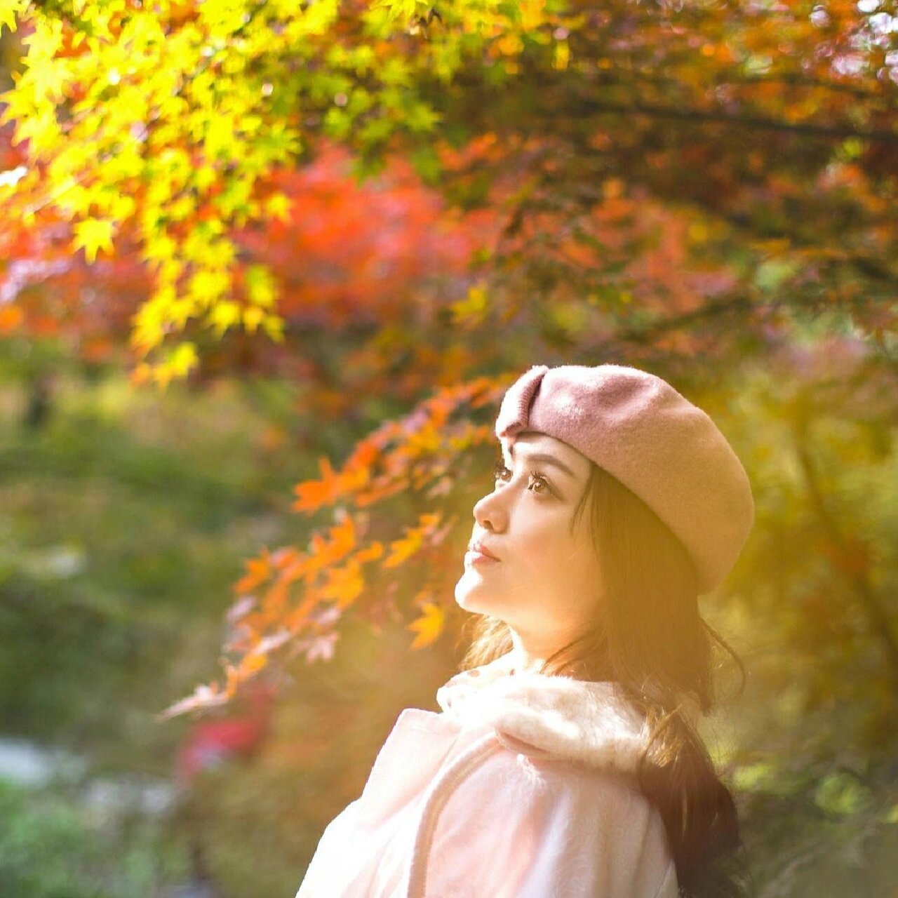 枫叶系列女生真人头像 发了,来认领啊咯.